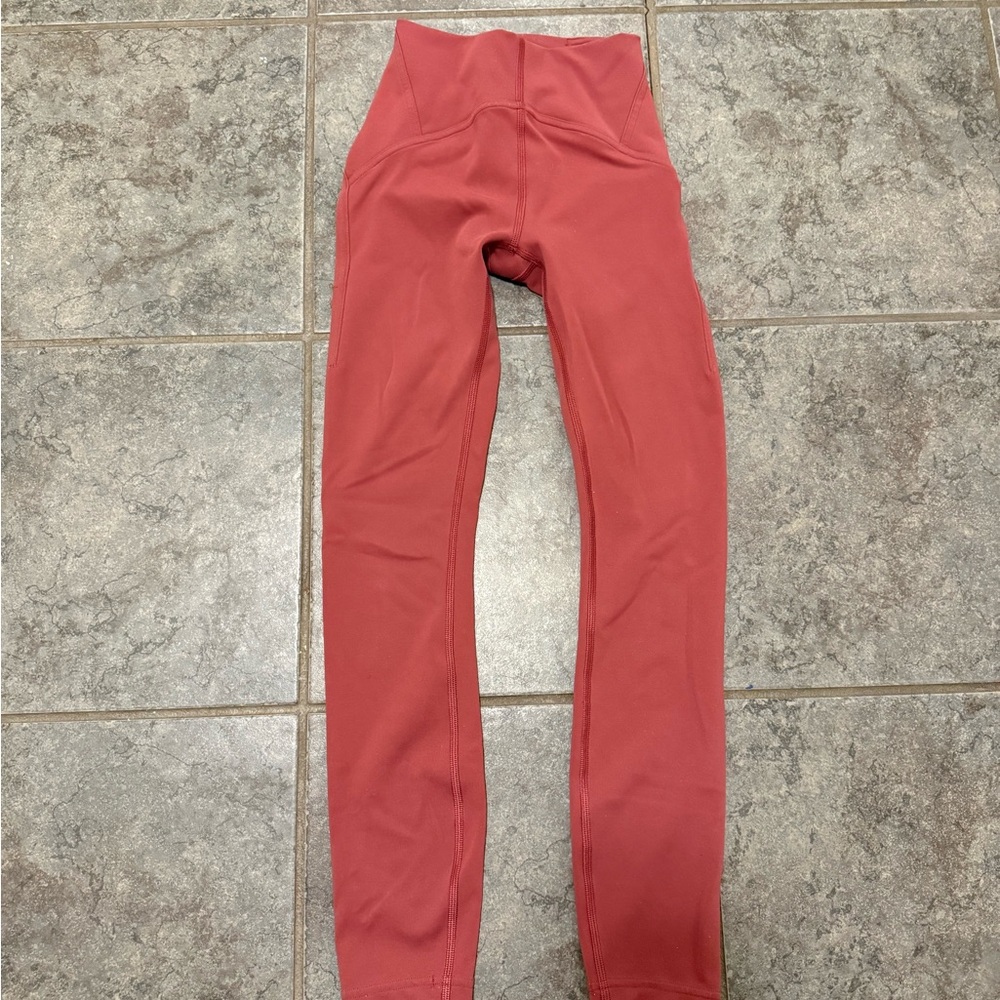 Lululemon Time to Sweat 28” Leggings in Brick Rose